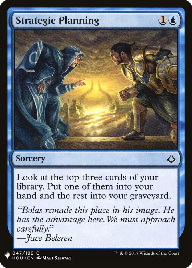 Strategic Planning card front