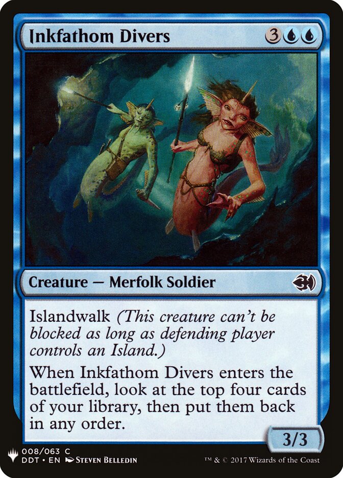 Inkfathom Divers card front