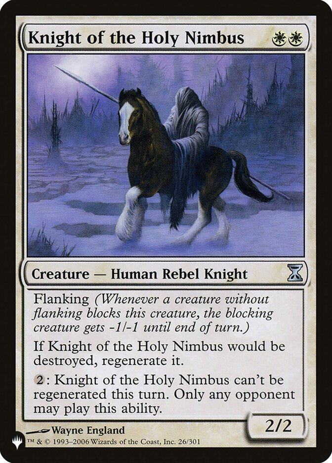 Knight of the Holy Nimbus card front
