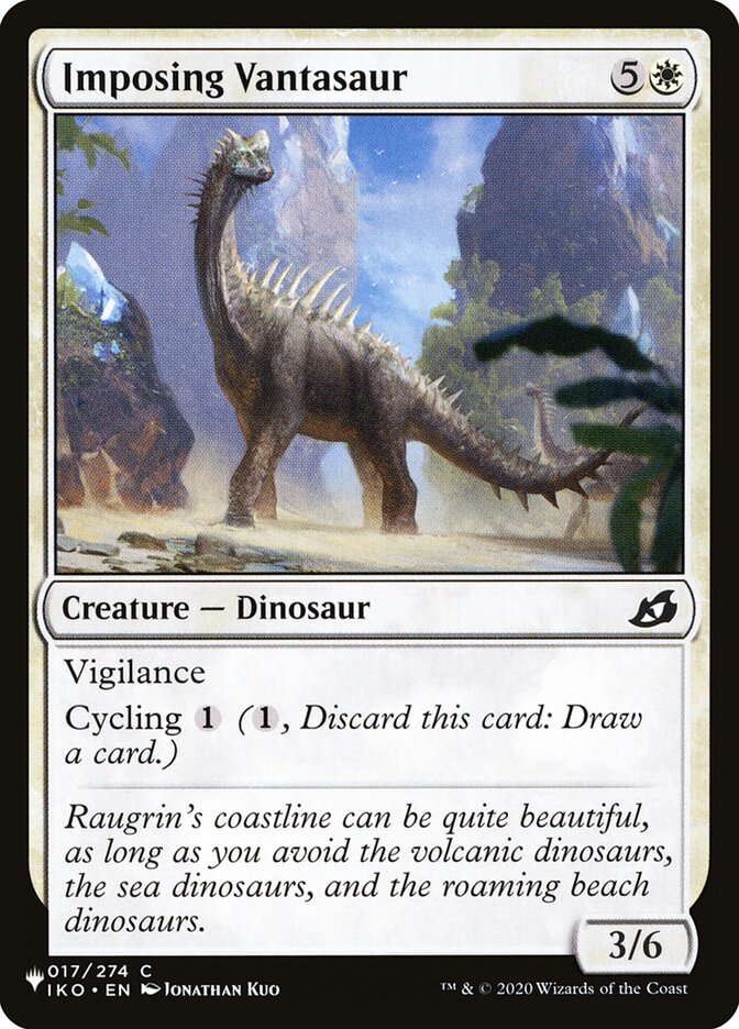 Imposing Vantasaur card front