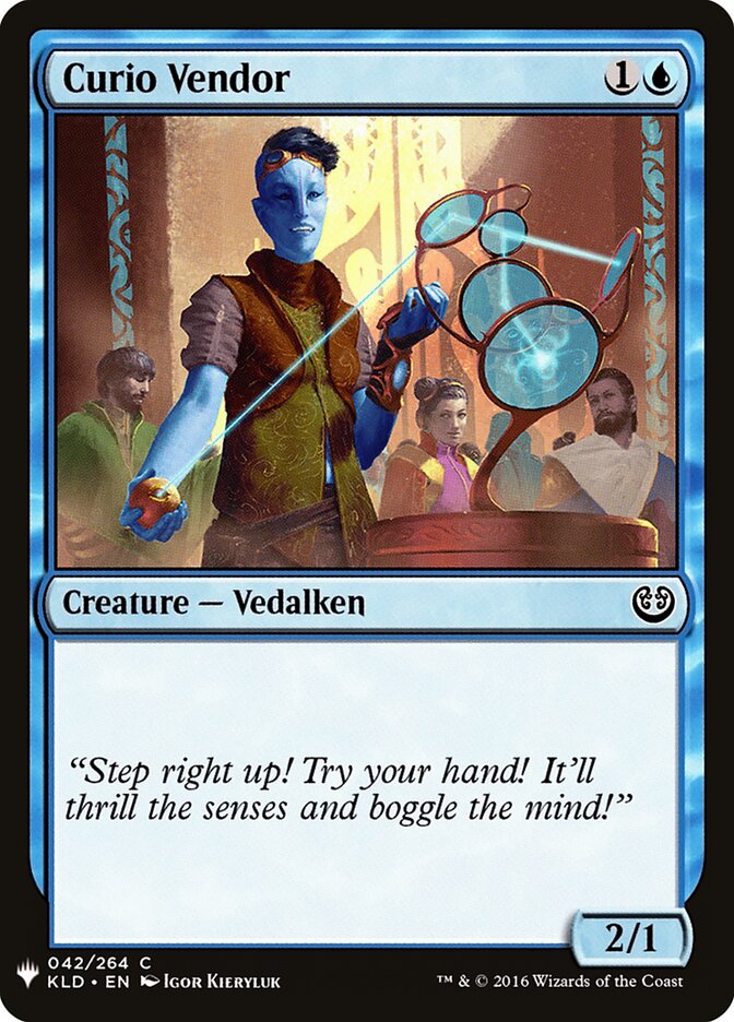 Curio Vendor card front