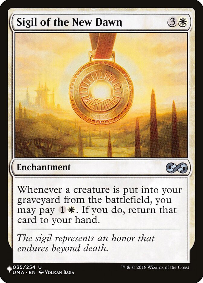 Sigil of the New Dawn card front