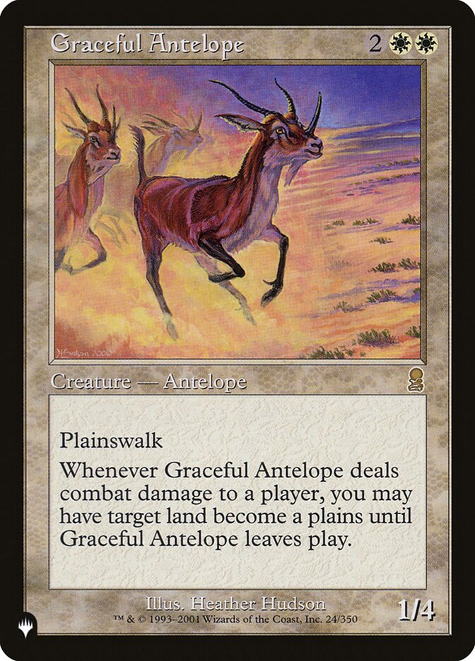 Graceful Antelope card front