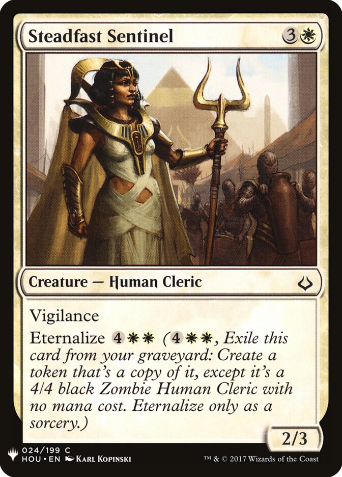 Steadfast Sentinel card front