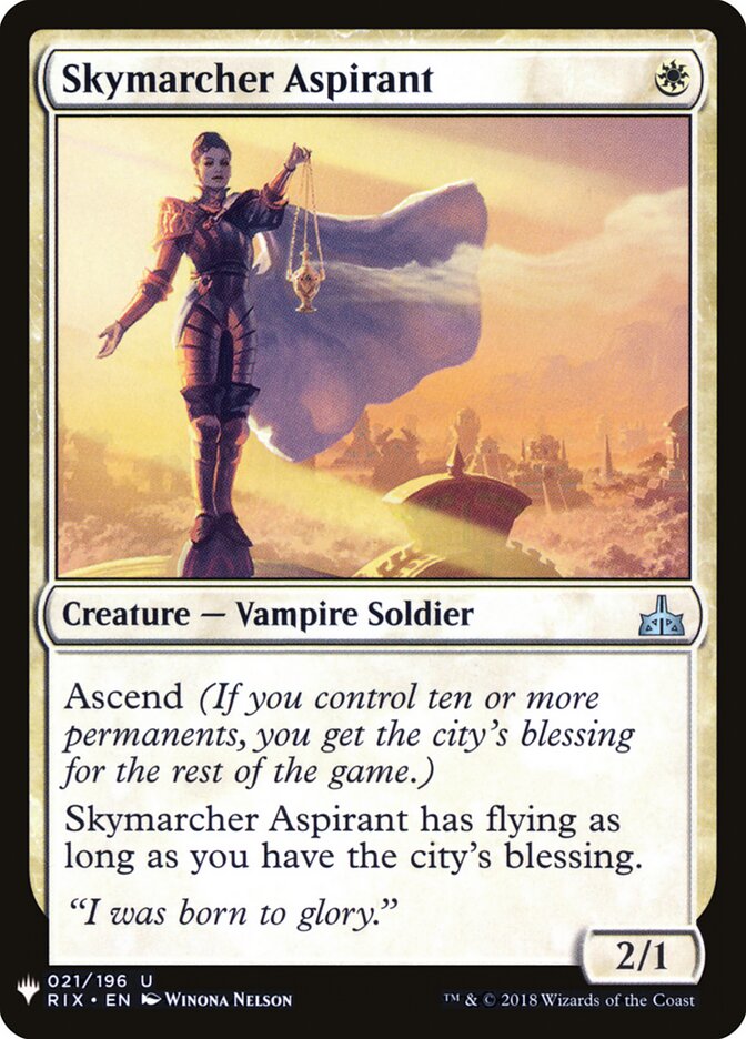 Skymarcher Aspirant card front