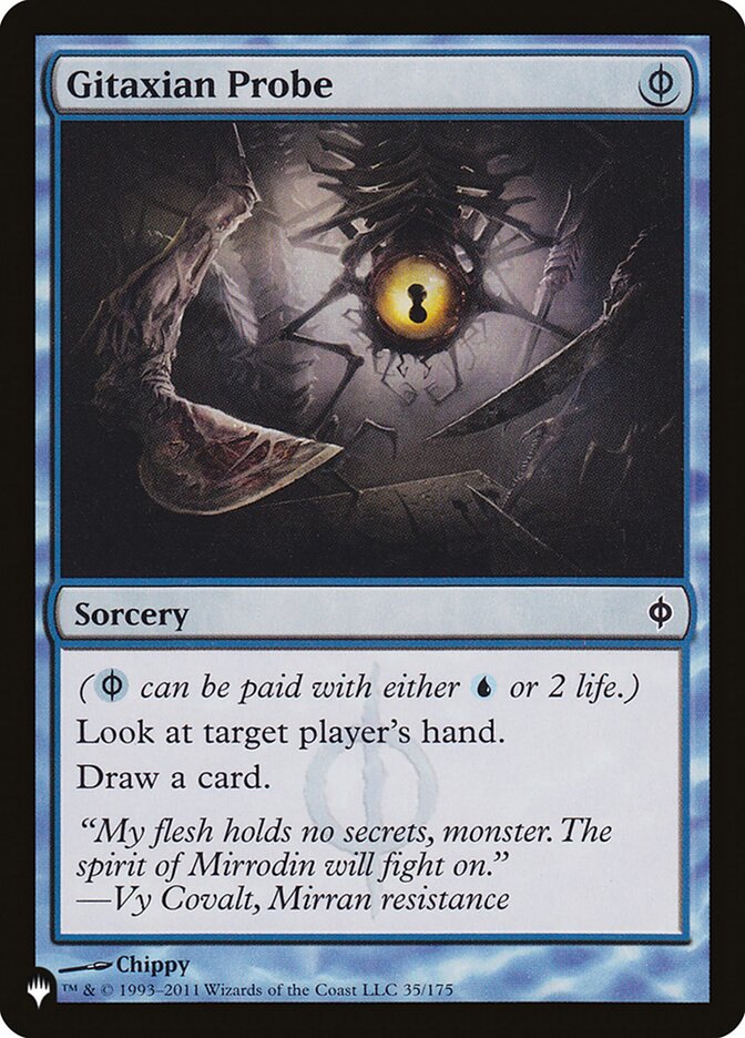 Gitaxian Probe card front