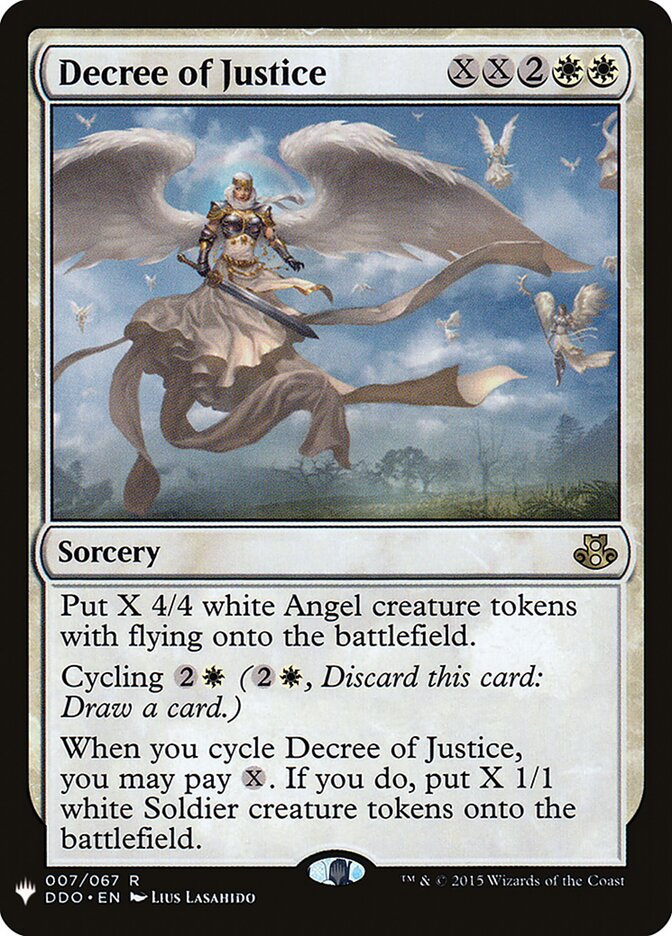 Decree of Justice card front
