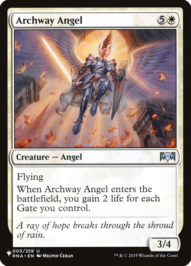 Archway Angel card front
