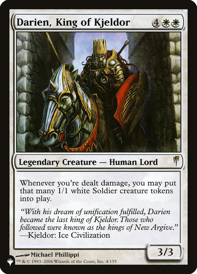 Darien, King of Kjeldor card front
