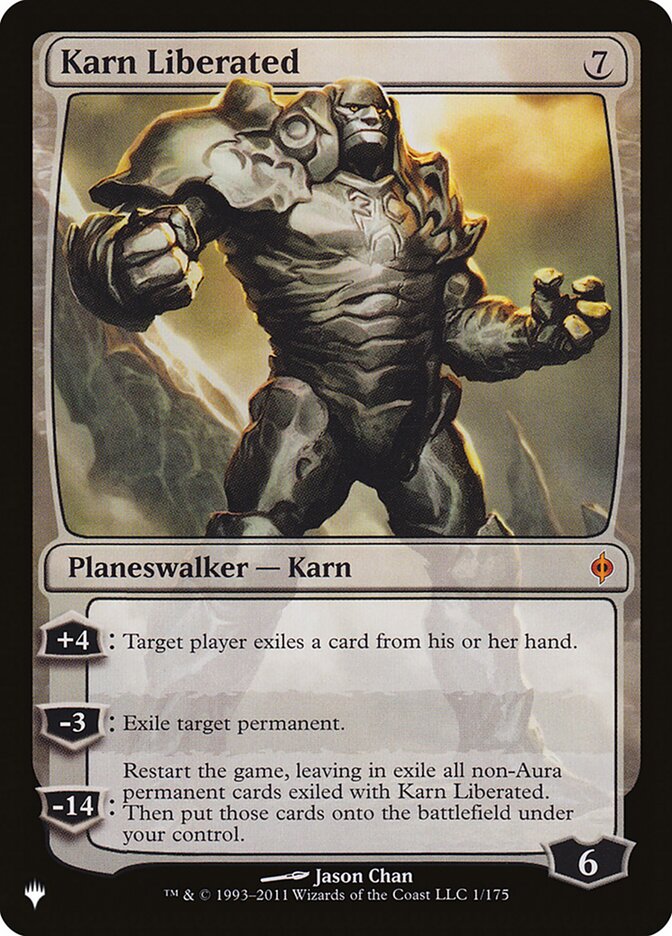 Karn Liberated card front