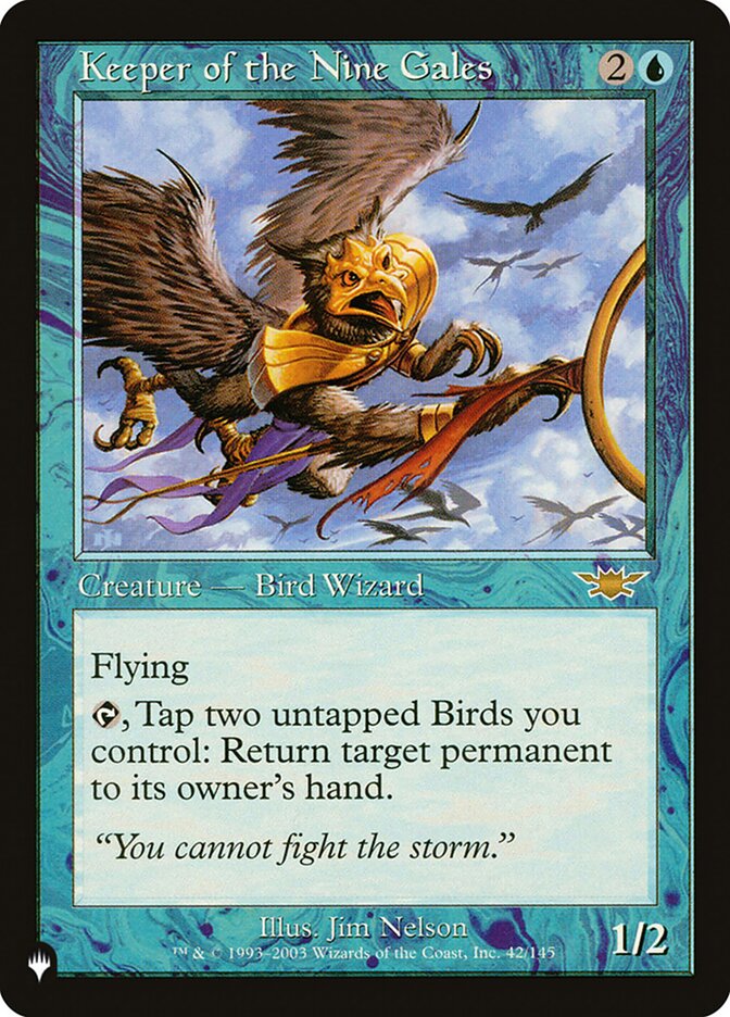 Keeper of the Nine Gales card front