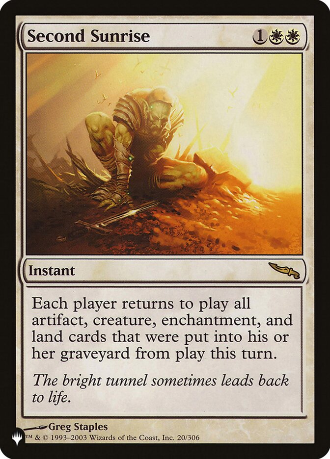 Second Sunrise card front