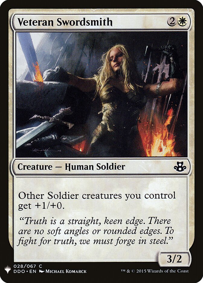 Veteran Swordsmith card front