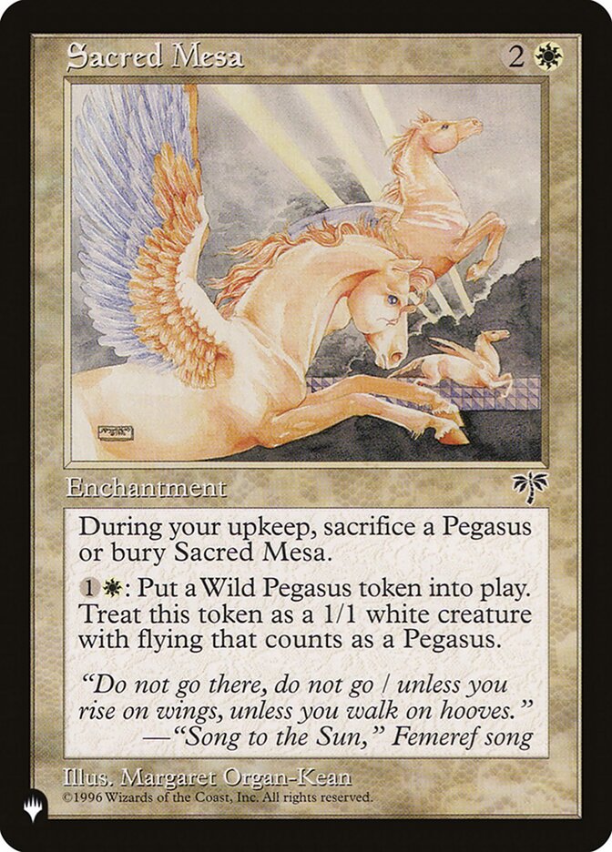 Sacred Mesa card front