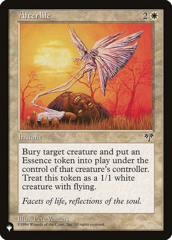 Afterlife card front