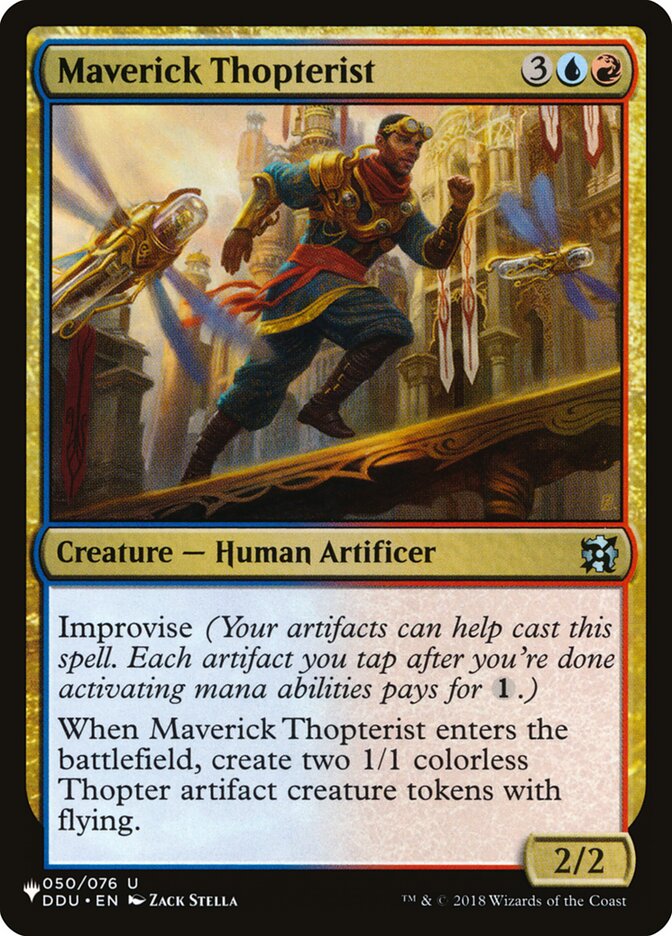 Maverick Thopterist card front