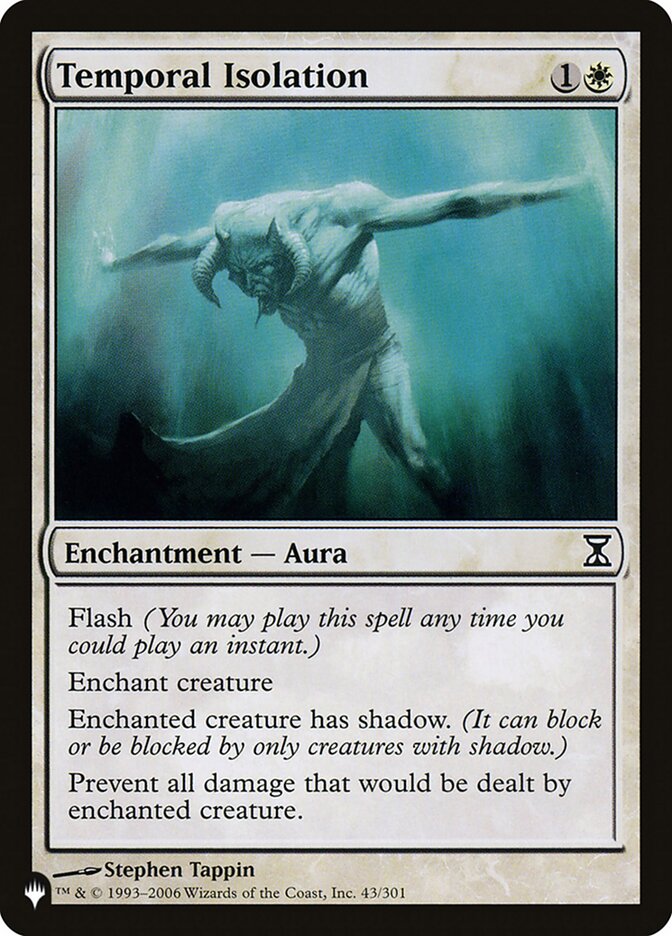 Temporal Isolation card front