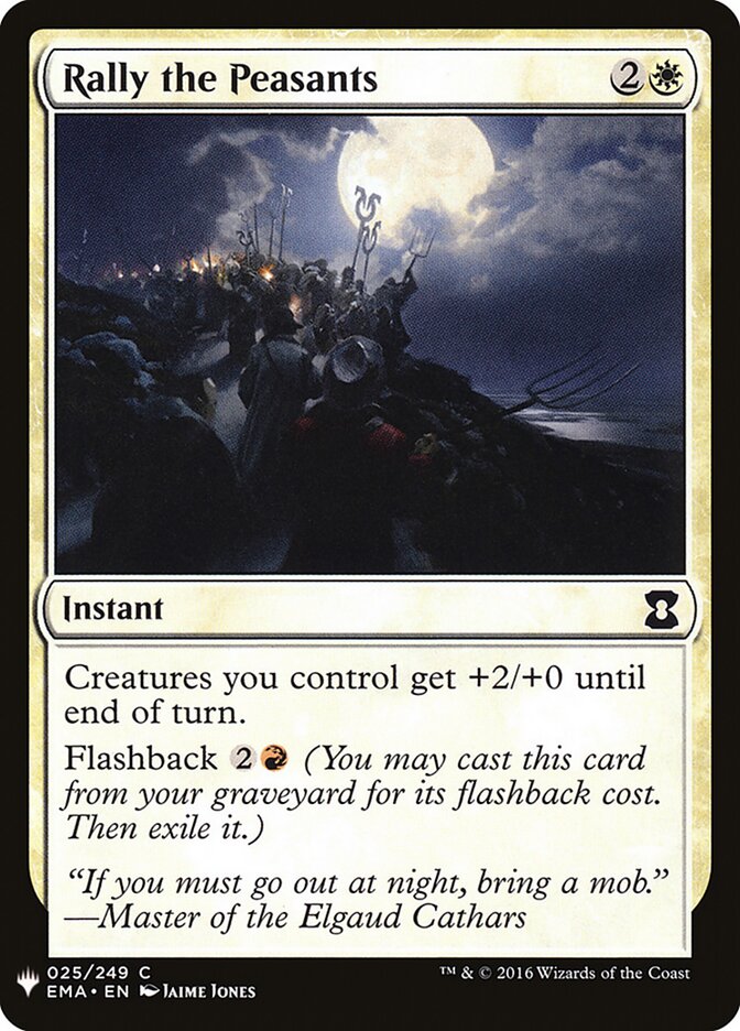Rally the Peasants card front