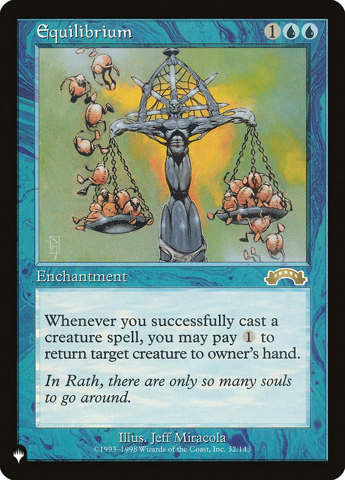 Equilibrium card front