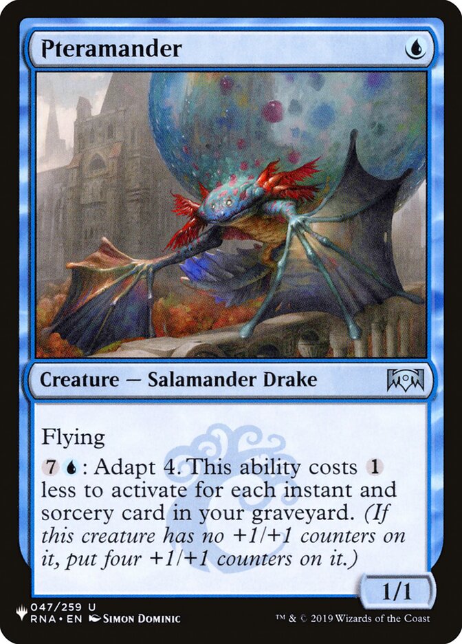 Pteramander card front