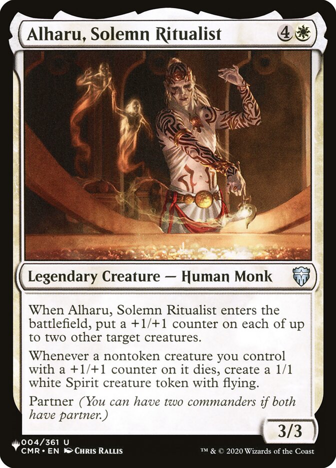 Alharu, Solemn Ritualist card front