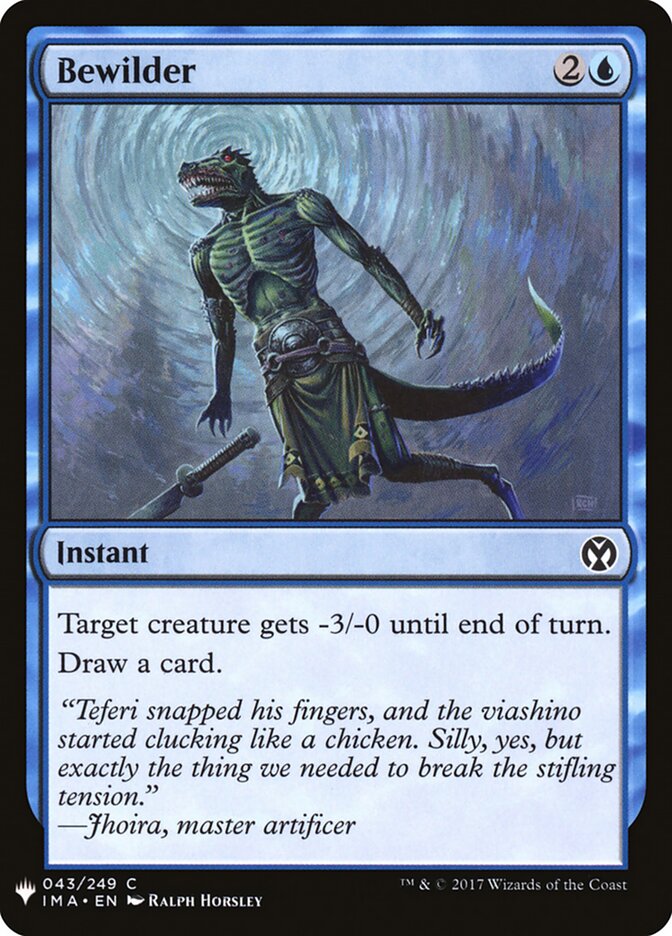 Bewilder card front