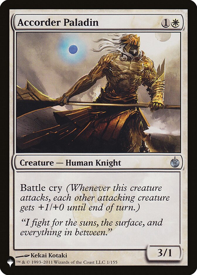 Accorder Paladin card front