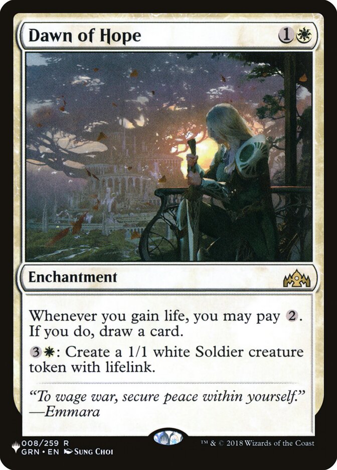 Dawn of Hope card front