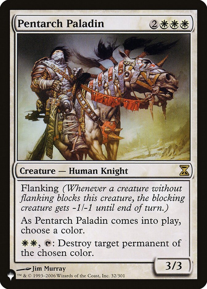 Pentarch Paladin card front
