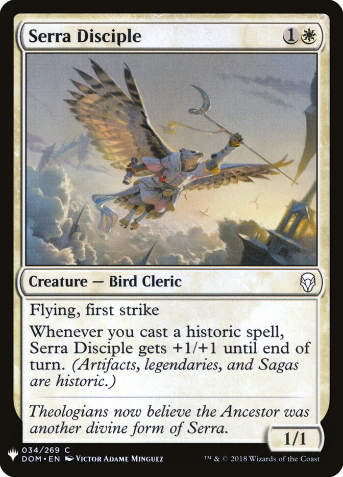 Serra Disciple card front