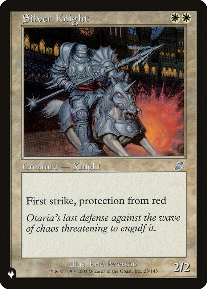 Silver Knight card front