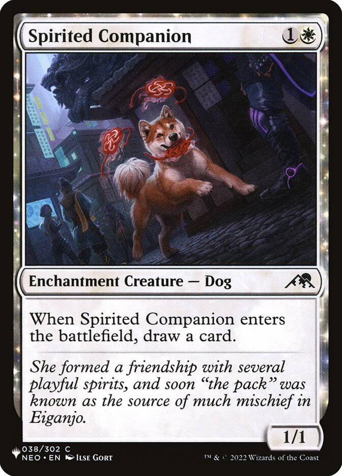 Spirited Companion card front