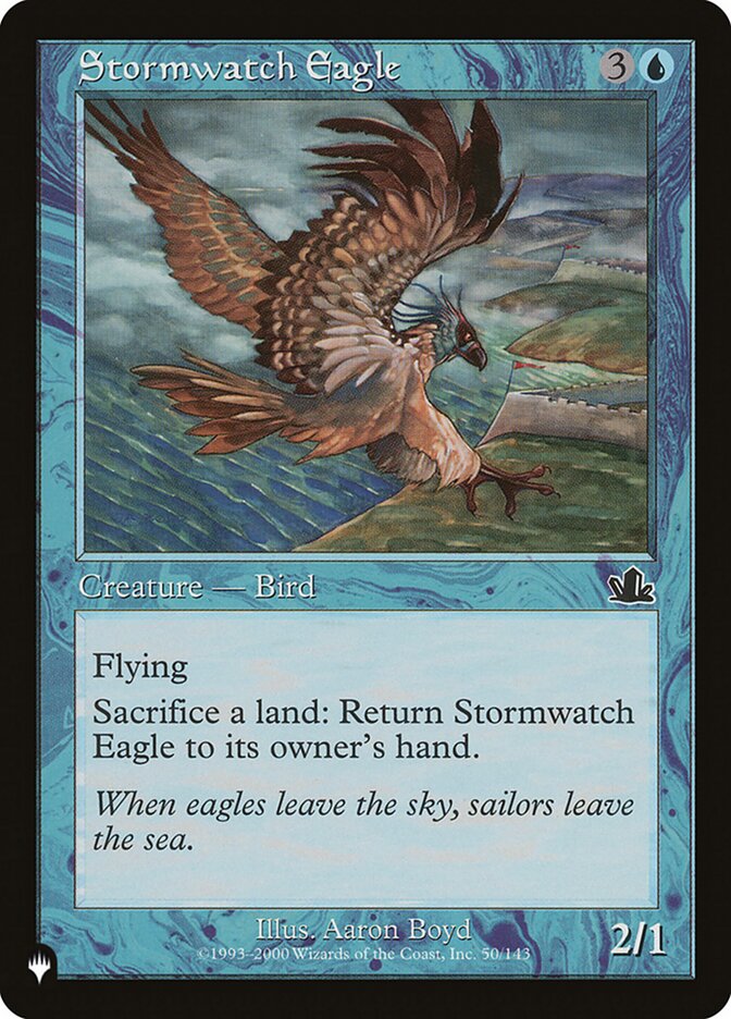 Stormwatch Eagle card front
