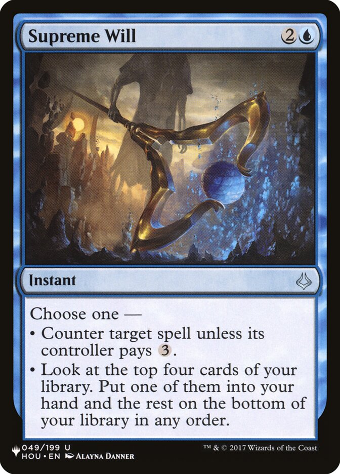 Supreme Will card front