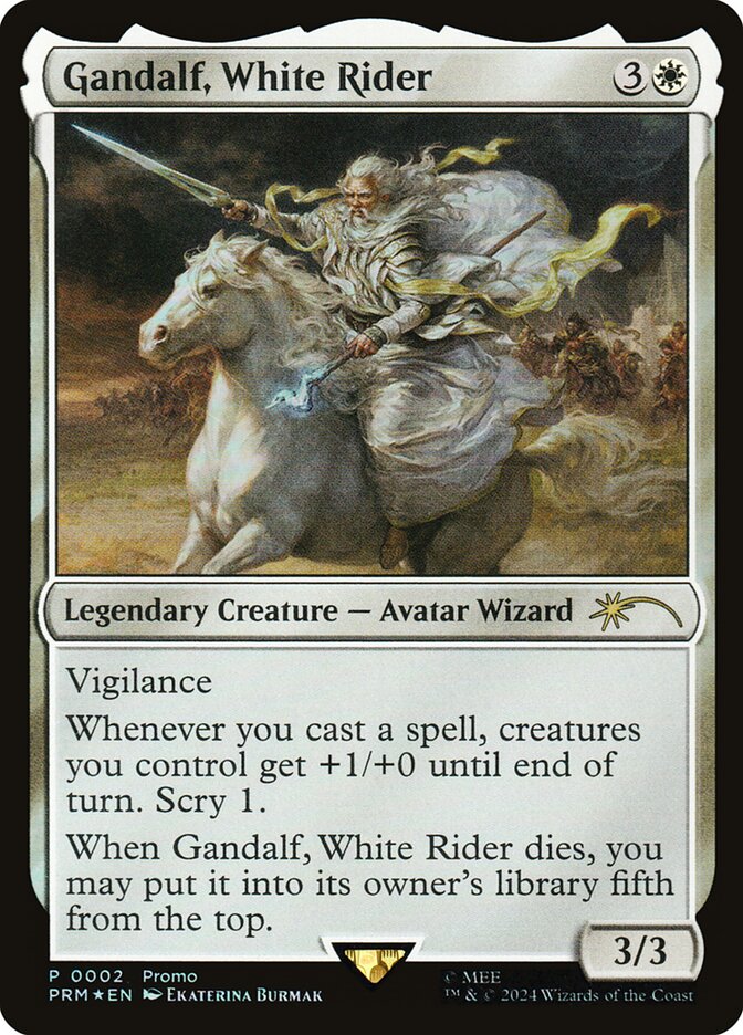 Gandalf, White Rider card front