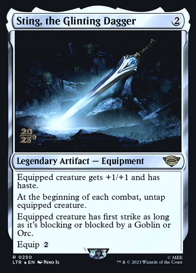 Sting, the Glinting Dagger card front