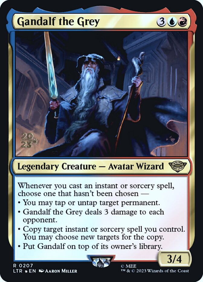 Gandalf the Grey card front