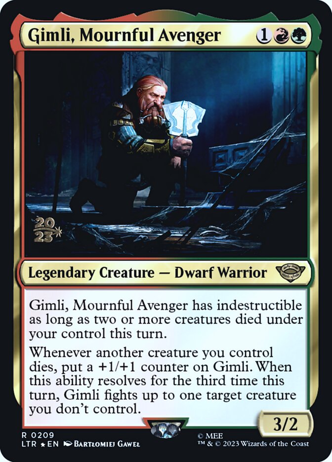 Gimli, Mournful Avenger card front