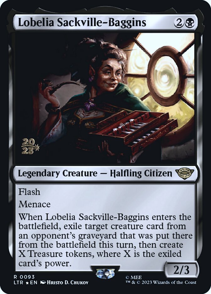 Lobelia Sackville-Baggins card front