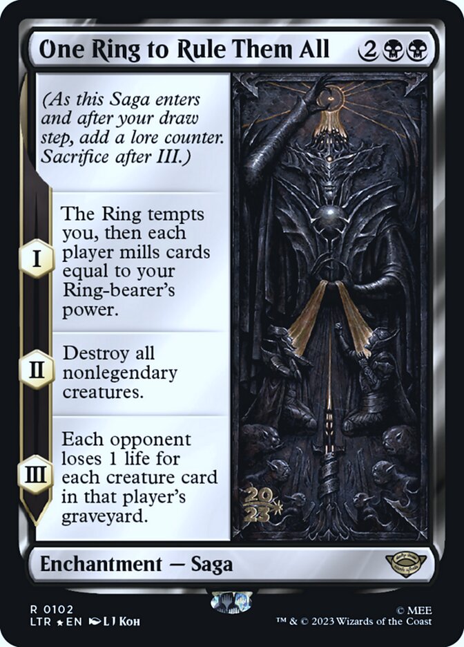 One Ring to Rule Them All card front