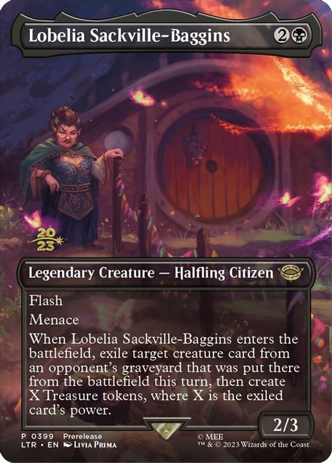 Lobelia Sackville-Baggins card front