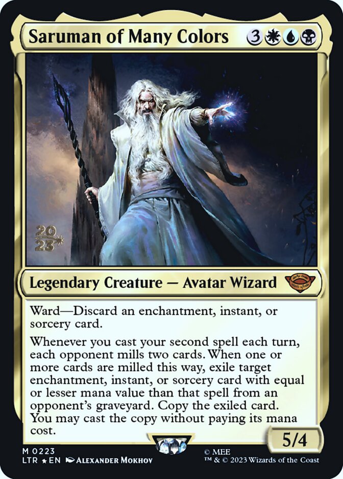 Saruman of Many Colors card front