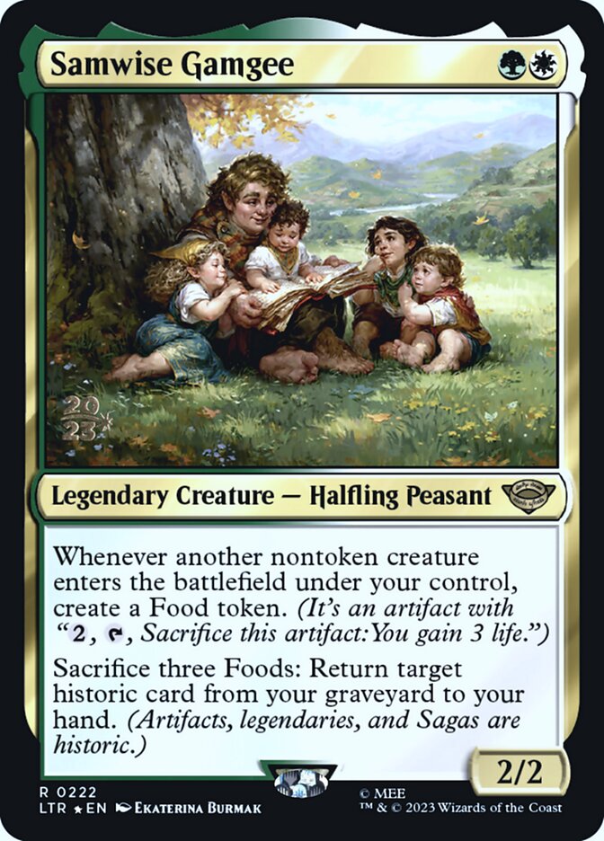 Samwise Gamgee card front