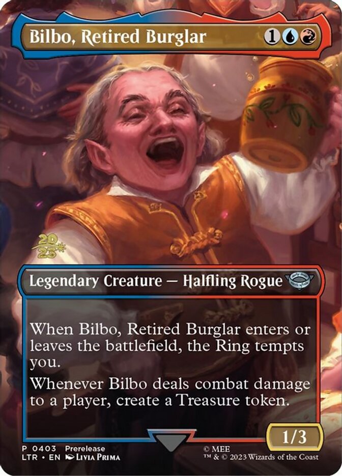 Bilbo, Retired Burglar card front