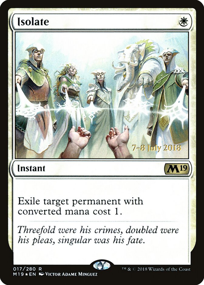 Isolate card front