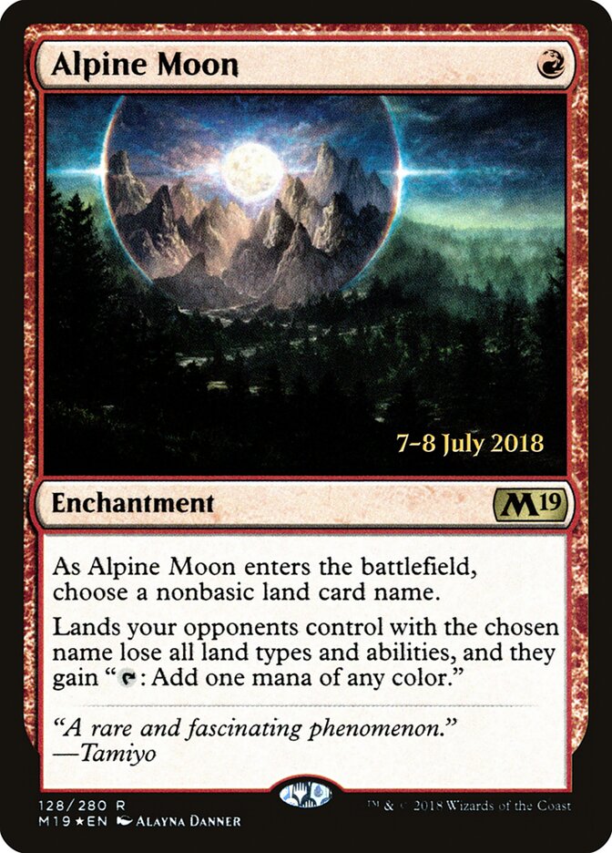 Alpine Moon card front