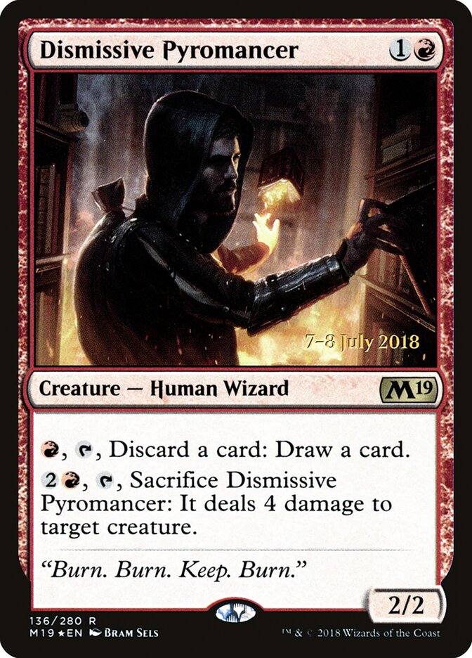 Dismissive Pyromancer card front