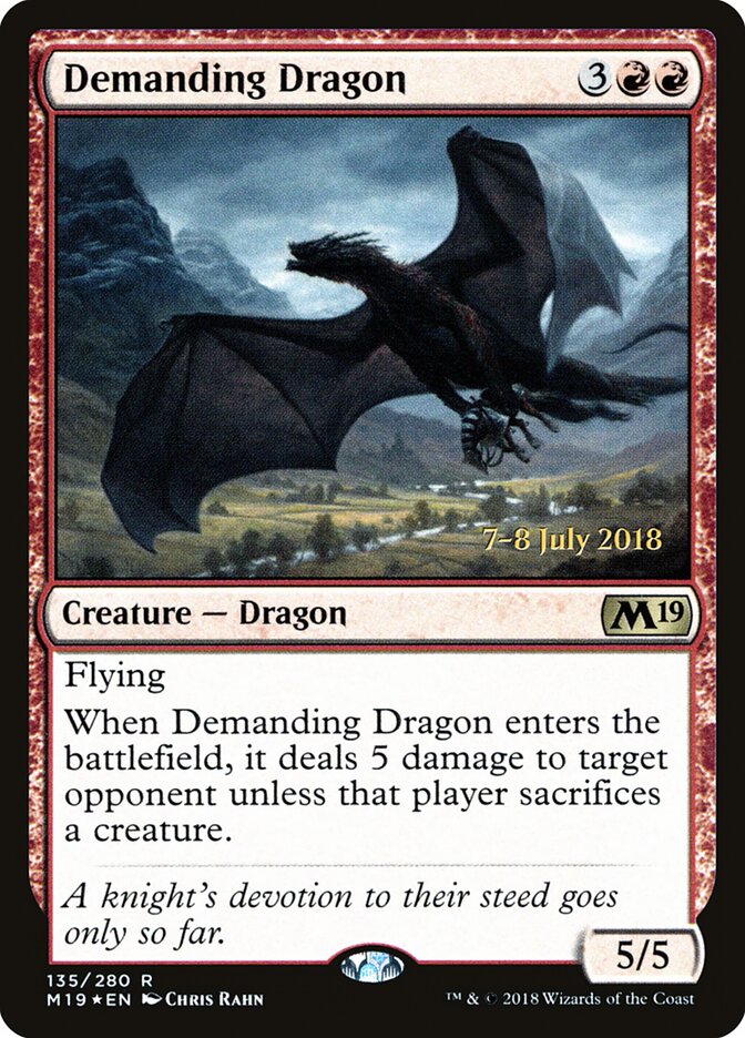 Demanding Dragon card front
