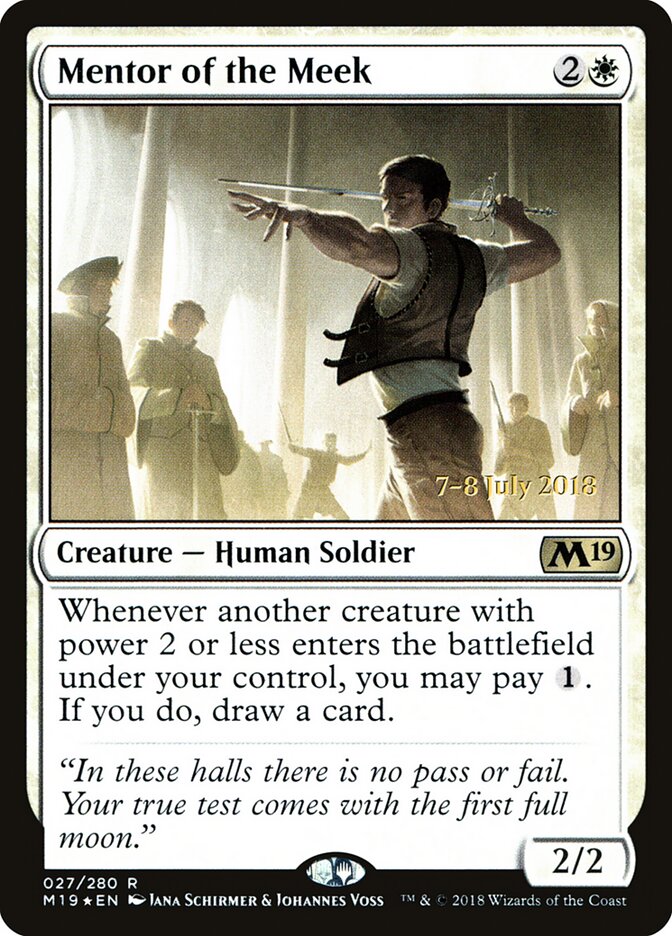 Mentor of the Meek card front