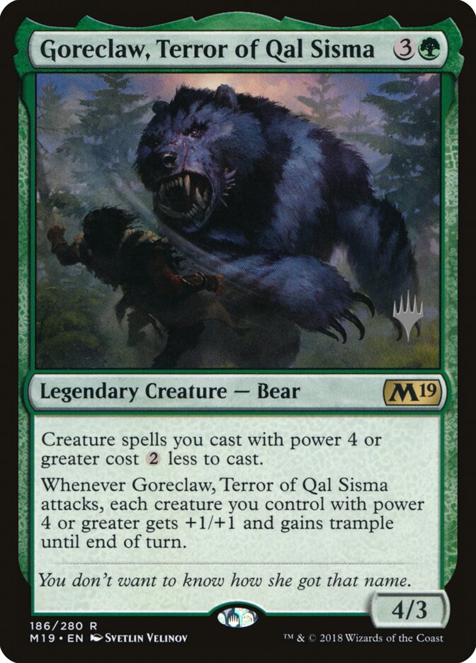 Goreclaw, Terror of Qal Sisma card front
